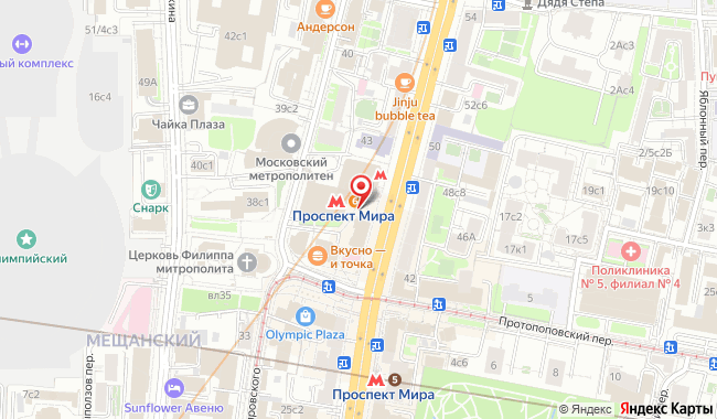 Офис Revcol на карте: ул. Гиляровского, 65с1