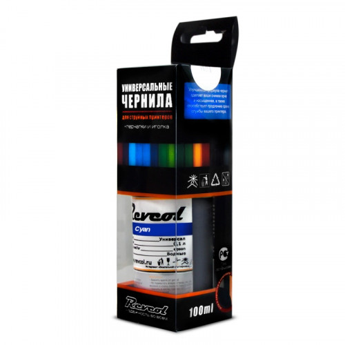 Чернила Epson, Revcol, Cyan, Dye, 100 мл.