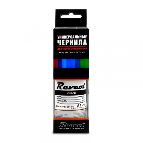Чернила Epson, Revcol, Black, Dye, 100 мл.  