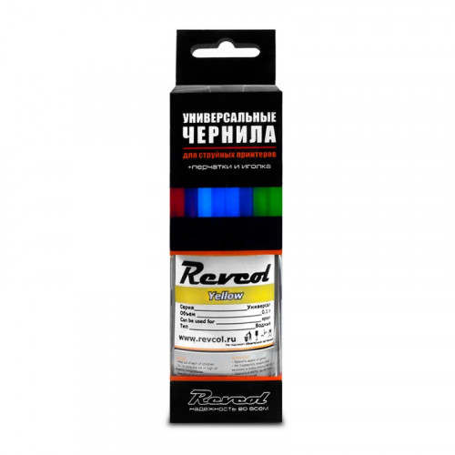 Чернила Epson, Revcol, Yellow, Dye, 100 мл.
