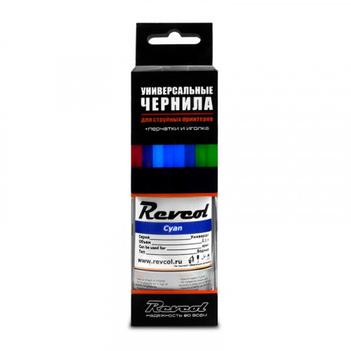 Чернила Epson, Revcol, Cyan, Dye, 100 мл.